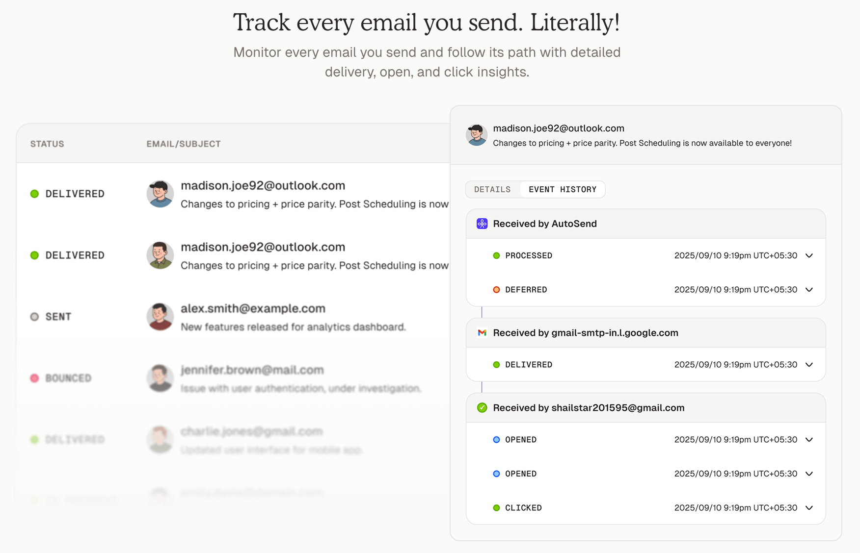 Send email via Autosend on vivgrid